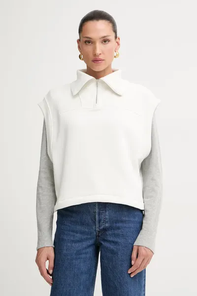 Rag & Bone hanorac fără mâneci pentru femei, cu bumbac Terry