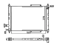 Radiator apa racire motor (transmisie manuala) MG MG ZS; ROVER 200, 400, 45 1.1-2.0 intre 1989-2005
