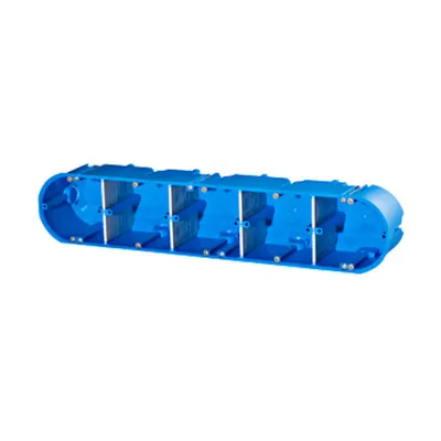 Doză de aparat pentru perete solid, cvintuplă, set 100 buc