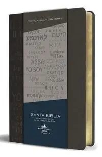 Biblia Rvr 1960 Letra Grande Tamaño Manual, Simil Piel Gris Con Nombres de Dios / Spanish Bible Rvr 1960 Handy Size Large Print Leathersoft Grey, Name