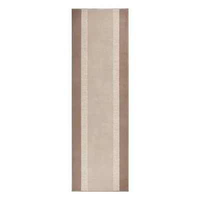 Covor tip traversă Hanse Home Basic, 80x200 cm, bej-maro