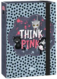 Cutie cu elastic Ars Una Think-Pink - A4