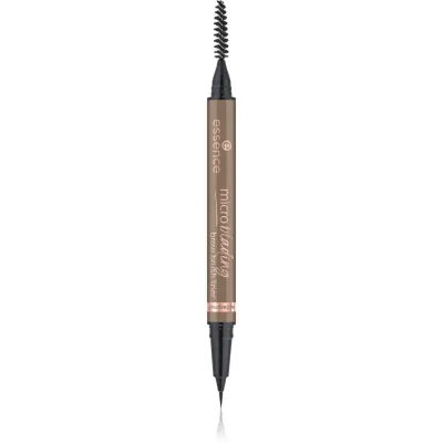 essence Microblading creion pentru sprancene cu pensula culoare 03 Neutral Brown 0.6 ml