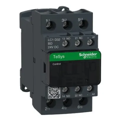 Contactor TeSys Deca Schneider LC1D32BD, 3P, 32A (AC-3), 50A (AC-1), Bobina 24V DC