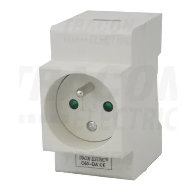 Priza de tablou cu CP tip pin C60-DA 230V, 16A, 2P+E