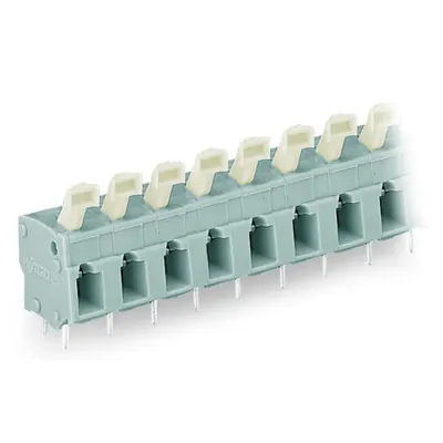 PCB terminal block; push-button; 2.5 mm²; Pin spacing 7.5/7.62 mm; 7-pole; CAGE CLAMP®; commoning option; 2,50 mm²; gray
