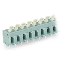 PCB terminal block; push-button; 2.5 mm²; Pin spacing 7.5/7.62 mm; 7-pole; CAGE CLAMP®; commoning option; 2,50 mm²; gray