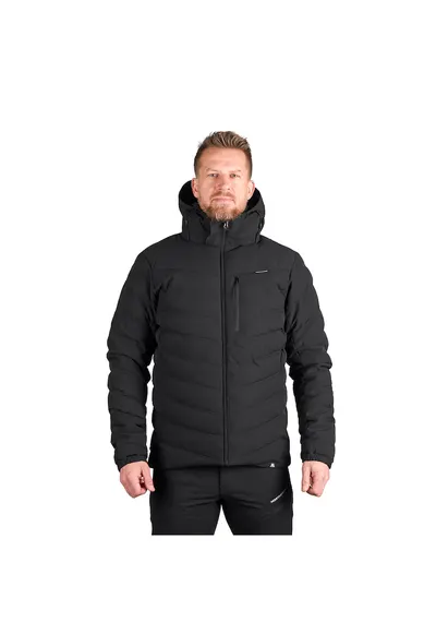 Geaca sport captusita pentru barbati SVETOVID - Negru