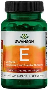 Vitamin E, 180 mg, 60 capsule moi, Swanson