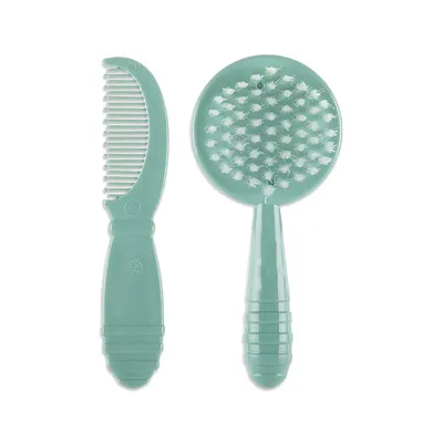 Set pieptan si perie 0 luni+ My Friend Iceberg Green