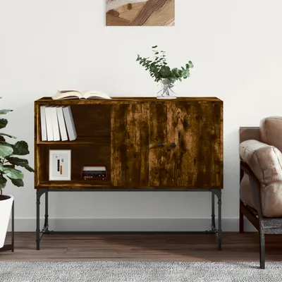 vidaXL Servantă, stejar fumuriu, 100x40x79,5 cm, lemn compozit