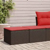 Gossi set canapele de gradina, 2 piese, cu perne, maro poliratan maro