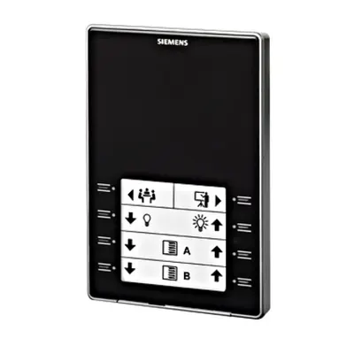 Control unit with keys and temperature sensor, black