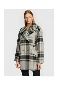 Palton dama - nasturi - multicolor - 66% lana - 24% poliamida -