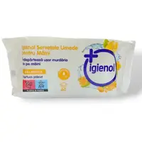 Servetele Umede pentru Maini Igienol, Galbenele, 60 Bucati