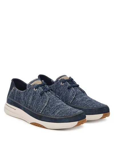 Pantofi barbati - tesatura - albastru - material sintetic