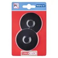Set 2 adaptoare de perete autoadezive Wenko Turbo-Loc Classic Plus, negru