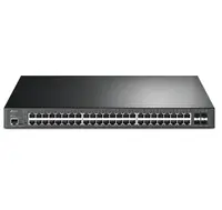 "JetStream™ 48-Port Gigabit and 4-Port 10GE SFP+ L2+ Managed Switch with 48-Port PoE+ PORT: 48× Gigabit PoE+ Ports, 4× 10G SFP+