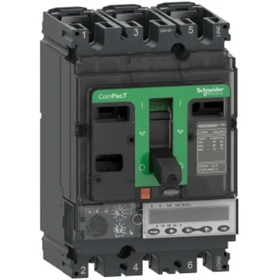 Intreruptor CompPacT NSX100HB2, 100 kA la 690 VAC, MicroLogic 6.2 E unitate de declansare 40A, 4 poli 4d