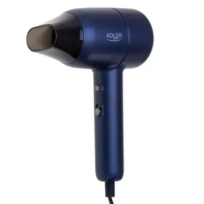 Uscator de par Adler AD 2279b, 1600 W, 2 viteze, 2 setari temperatura (Albastru)