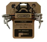 Cabluri de chitară Orange - CA038 Crush, 15 cm, 3 buc, negru