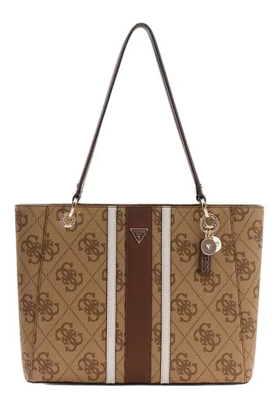 Geanta tote din piele ecologica - cu imprimeu monograma Noelle II - 37x26.5x9.5 cm
