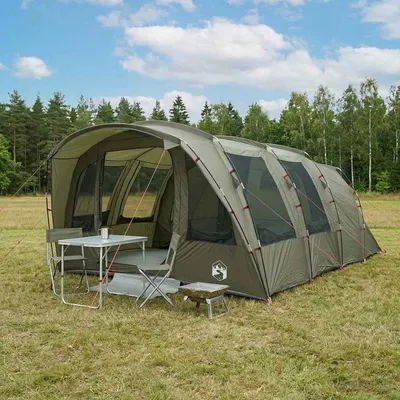 vidaXL Cort tunel 427 x 315 x 178 cm Verde măsliniu Poliester și oțel