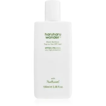 Haruharu Wonder Black Bamboo Top-to-Toe SPF Veil fluid protecție corp si fata