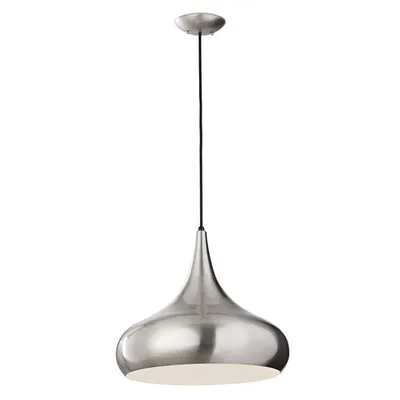Lampa suspendata Beso 1 Light Large Pendant – Brushed Steel