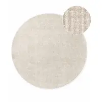 Covor crem țesut manual rotund din lână ø 160 cm Greenwich – Ted Baker