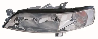 Far fata Stanga (H7/H7, electric, fara motoras, culoare insert: cromat, culoare semnalizator: alb) potrivit OPEL VECTRA B