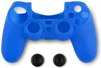 Husă din silicon pentru controler și protecție pentru butoane Spartan Gear - DualShock 4, albastru (PS4)