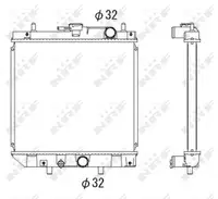 Radiator motor potrivit DAIHATSU CHARADE IV, GRAN MOVE 1.3 1.5 1.6