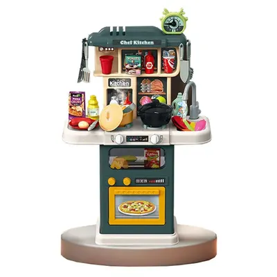 Bucatarie cu apa curenta si abur Ocie Kitchen Talented Chef 64 piese Albastra
