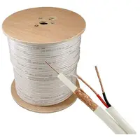 Cablu coaxial TSY-RG59+2X0.75-W, RG59 + alimentare 2x0.75, 305m, alb