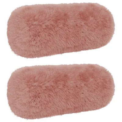 vidaXL Husă pentru pernă 2 pcs HEERLEN Roz Ø 15 x 40 cm Fleece PV