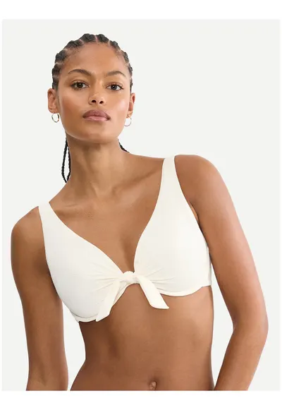 Sutien de bikini pentru femei - bej - material sintetic - sezon primavara-vara