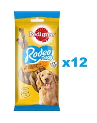 PEDIGREE Rodeo Duos 12x123g Pachet recompense cu pui si bacon pentru caini