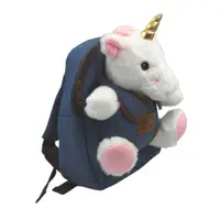 Ghiozdan grădiniță, Perletti, cu unicorn, pluș detașabil, 21cm