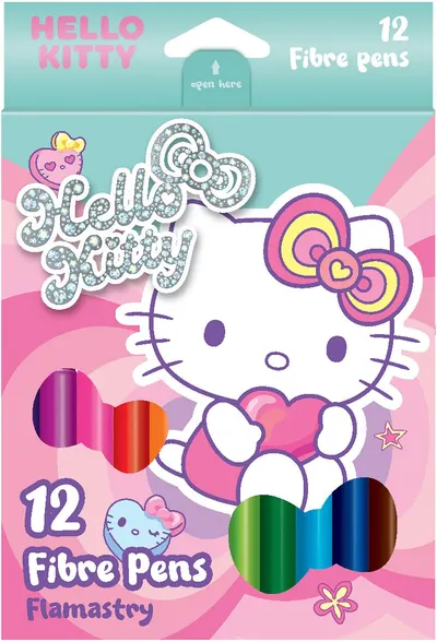 Carioci Cool Pack Hello Kitty - Pastel, 12 culori
