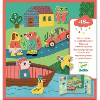 DJECO Thick Removable Stickers Animals autocolante 12m+ 1 buc