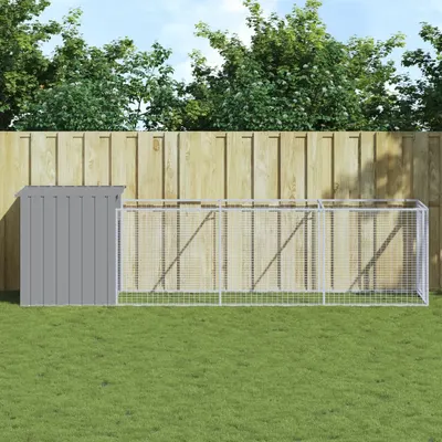 Gossi cusca de caine & tarc gri deschis 110x405x110cm otel galvanizat