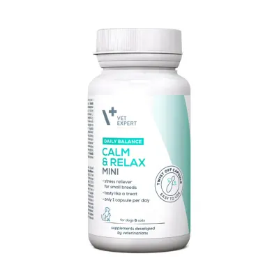 Vet Expert Calm & Relax Mini, 30 capsule Twist-Off