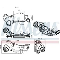Radiator ulei, ulei motor NISSENS 90930