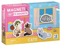 Joc magnetic Dodo - Pisici, 15 piese
