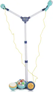 Jucărie pentru copii Junca - Microfon dublu multifunctional, albastru