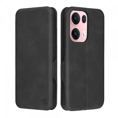 Husa pentru Oppo Reno13 Pro, Techsuit, Safe Wallet Plus, Neagra