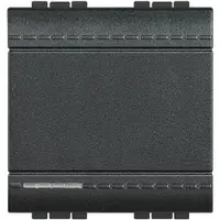 Intrerupator cap scara 2 module Bticino Living Light L4003M2N, antracit