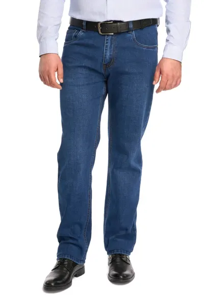 Blugi barbatesti clasici Atlas, albastru inchis (Marime pantalon: W38)