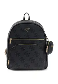 Rucsac cu model monograma si etui detasabil Power Play - Negru